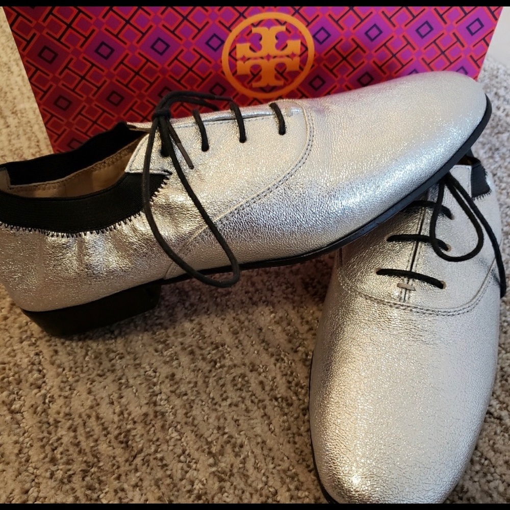 Tory Burch | Metallic Oxford Shoes